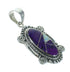 Sterling Silver Magenta Turquoise Opal Southwestern Pendant RX67009